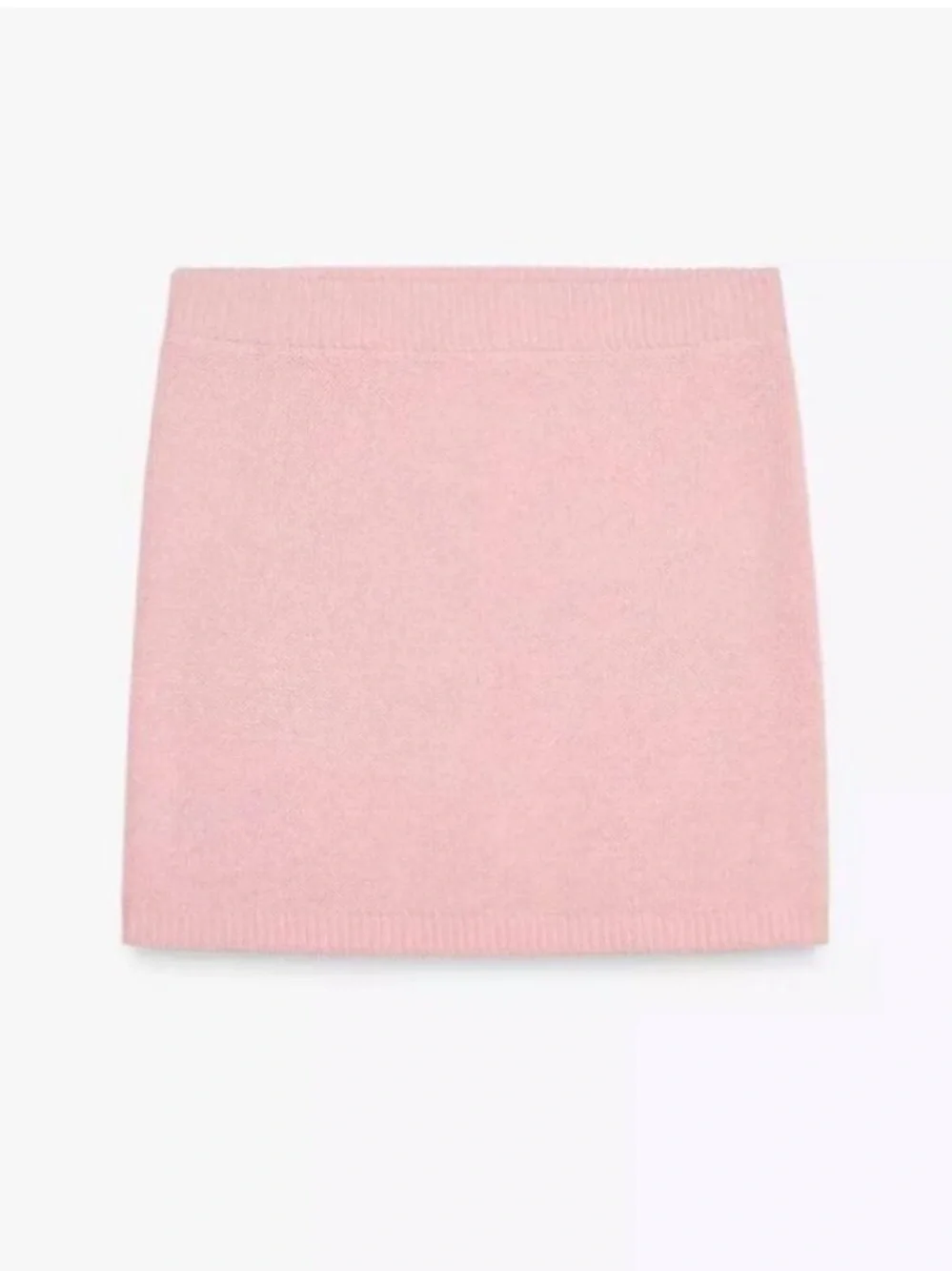 New ZARA Pink Knit Mini Skirt
